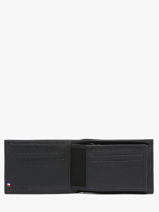 Leather Wallet Madras Etrier Blue madras EMAD438-vue-porte