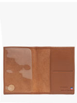 Passport Holder Madras Leather Etrier Brown madras EMAD025-vue-porte