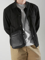 Sac Bandoulire Flandres Cuir Etrier Noir flandres EFLA729M-vue-porte