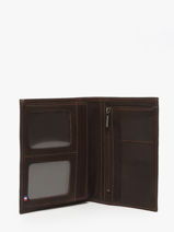 Leather Wallet Oil Etrier Brown oil EOIL442-vue-porte