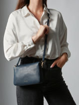 Leather Tradition Crossbody Bag Etrier Blue tradition ETRA0143-vue-porte