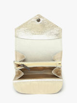 Coin Purse Leather Etrier Gold etincelle irisee EETI5018-vue-porte