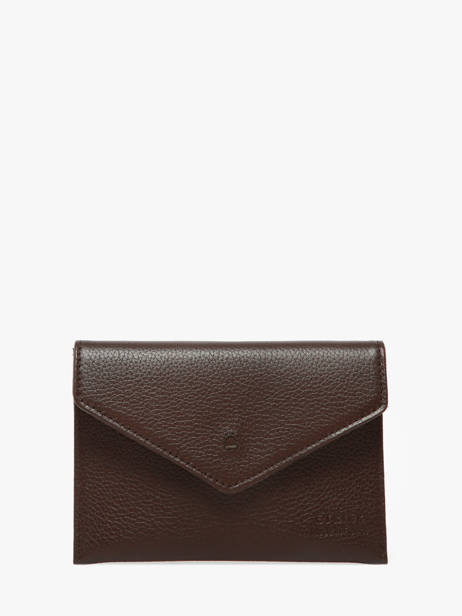 Leather Document Holder Madras Etrier Brown madras EMAD054